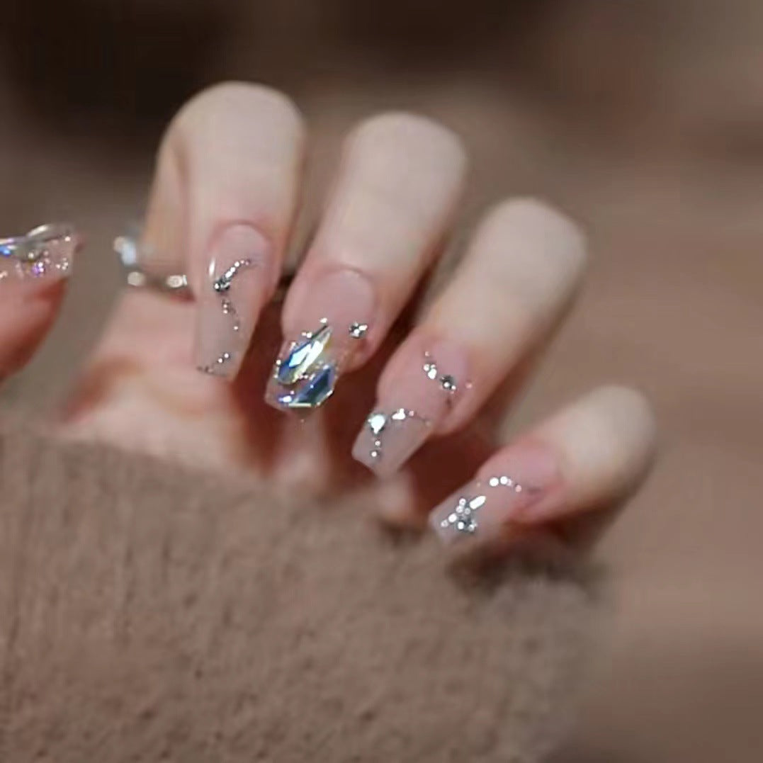 Glamorous artificial nails with glitter accents Stornfield