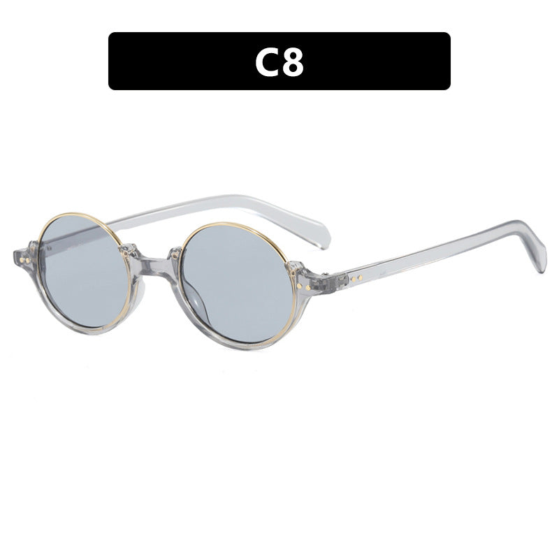 Women's round sunglasses with elegant plastic frame Stornfield