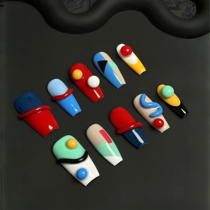Creative Art Nails in Modern Geometric Style Stornfield