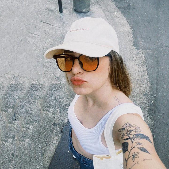 Women's fashionable transparent sunglasses in elegant hexagon design Stornfield