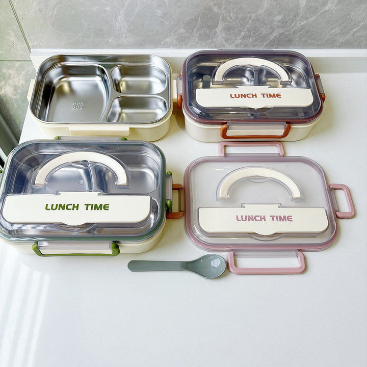 Multi-Compartment Stainless Steel Meal Prep Box
