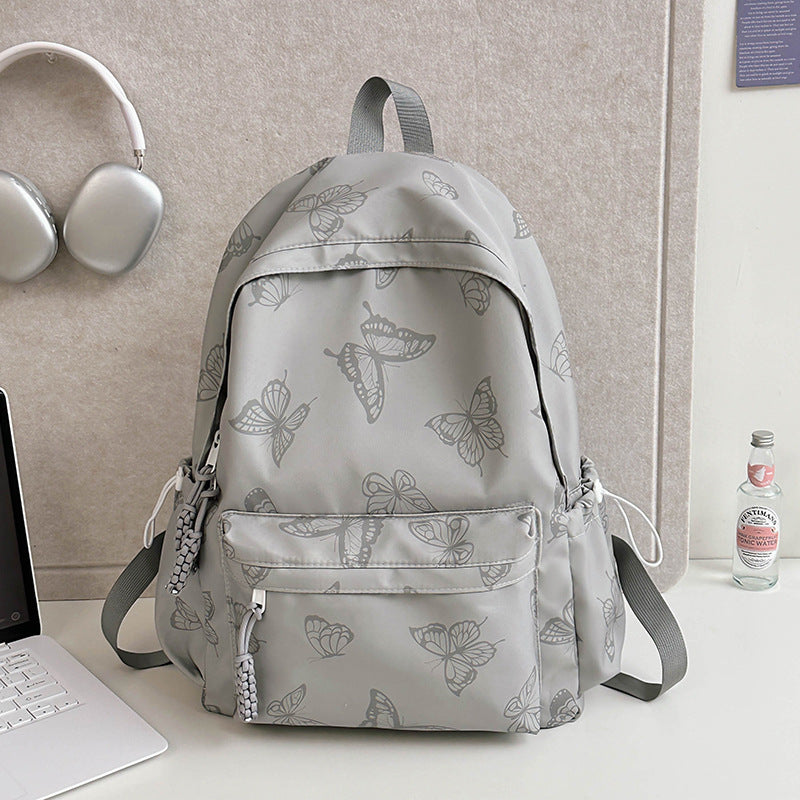 Elegant Butterfly Print Backpack Stornfield