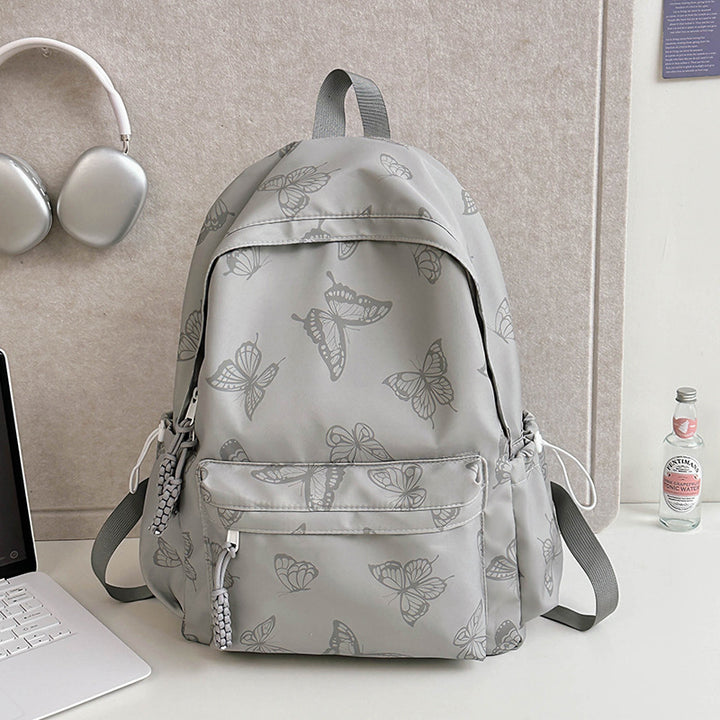 Elegant Butterfly Print Backpack Stornfield