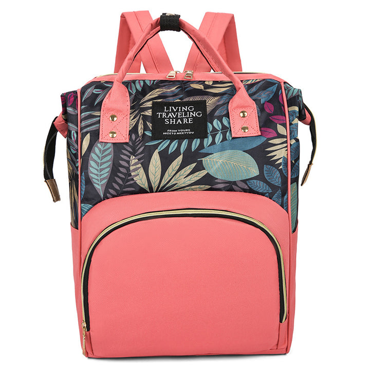 Floral Print Multi-Functional Backpack Stornfield