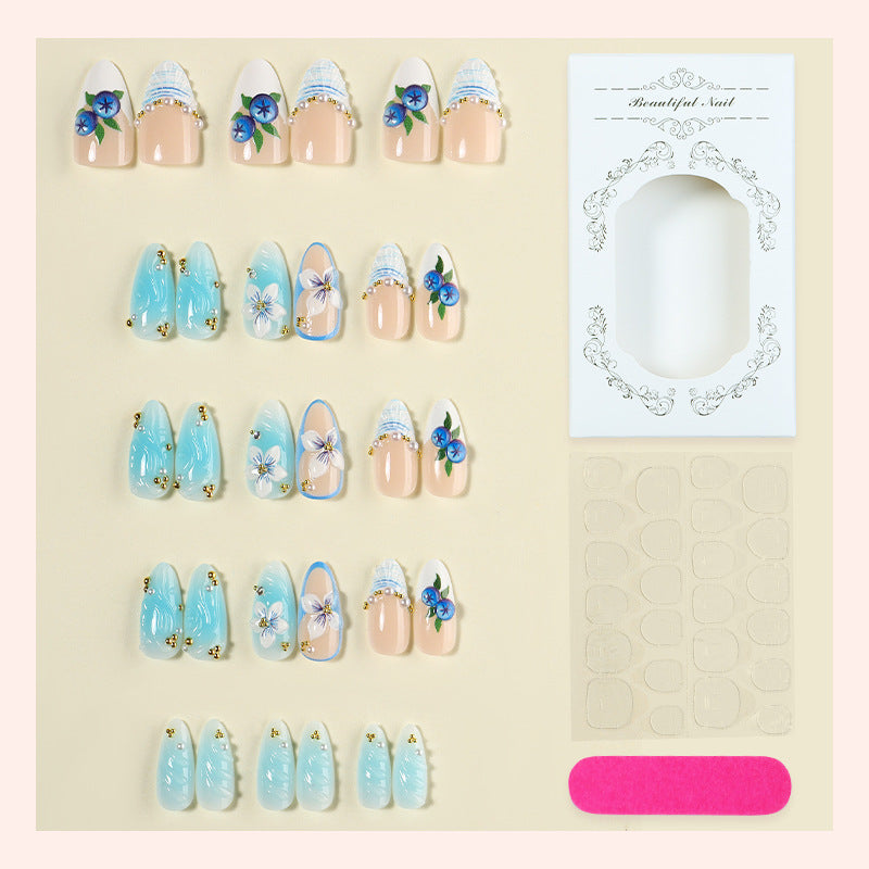 Decorative Floral Press-On Nail Set Stornfield 1788495872