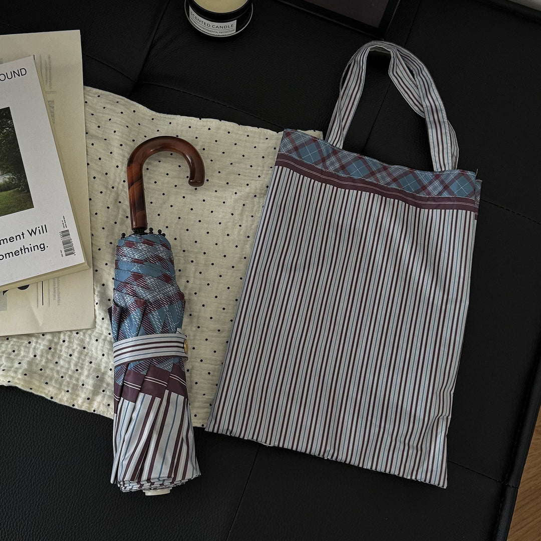 Women's foldable shopping bag with umbrella Stornfield