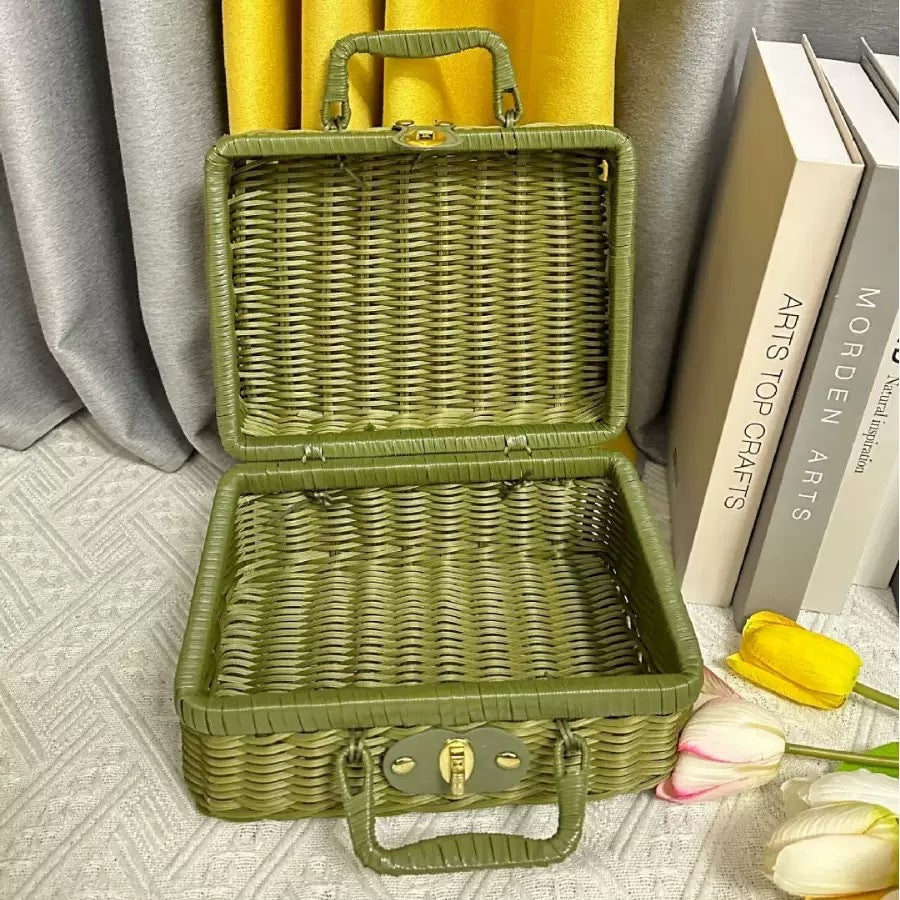 Ladies stylish and practical rattan cosmetic box Stornfield