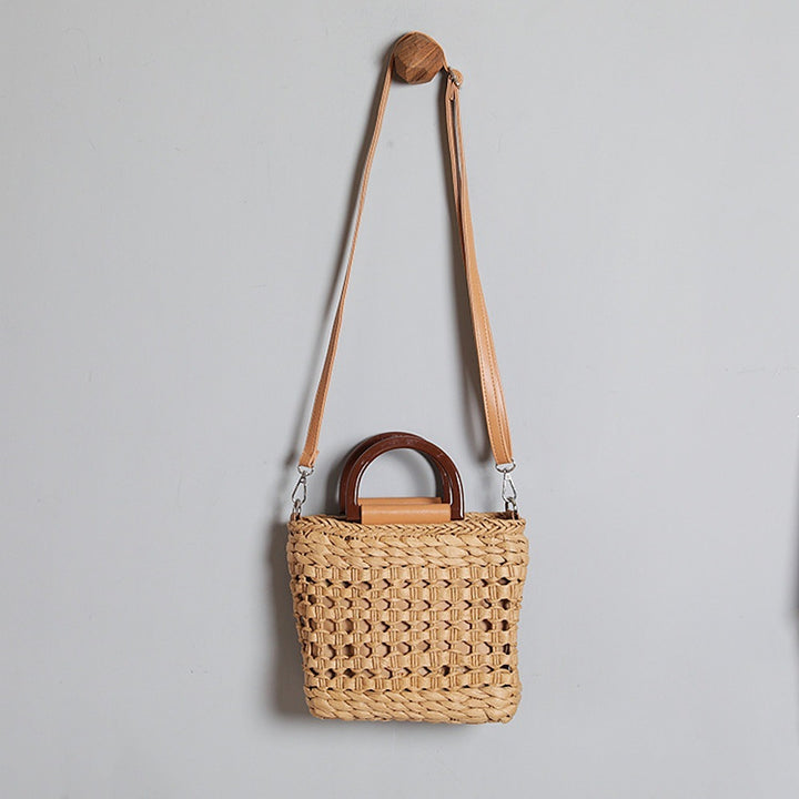 Handbag with Removable Shoulder Strap and Faux Leather Elements Stornfield
