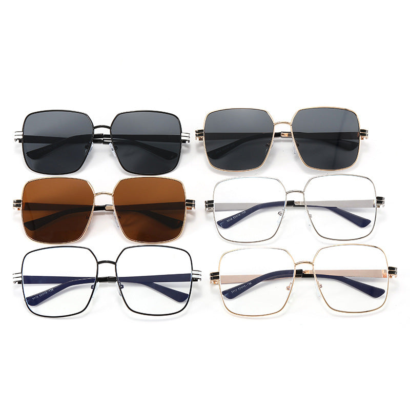 Women's fashionable square glasses with delicate metal frame Stornfield