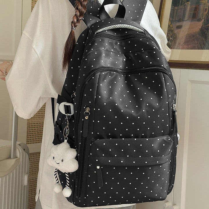 Stylish Polka Dot Pattern Backpack Stornfield