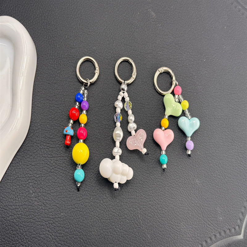 Decorative Beaded Charm Keychain Stornfield 1790135242