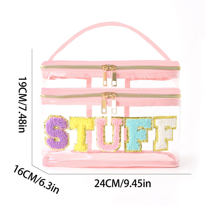 Plastic cosmetic box with two compartments Stornfield