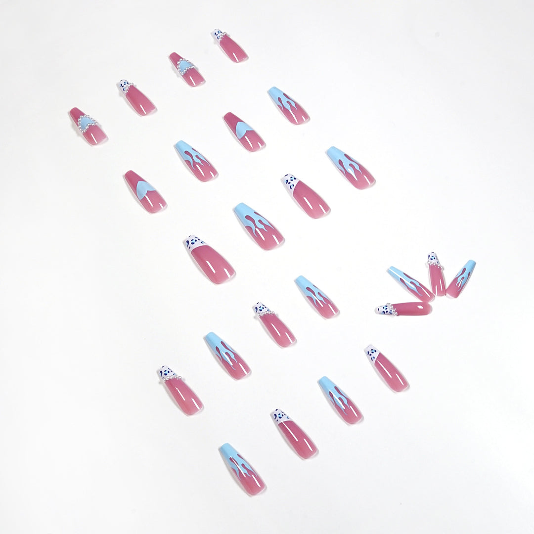 Artful stiletto nails in creative design Stornfield