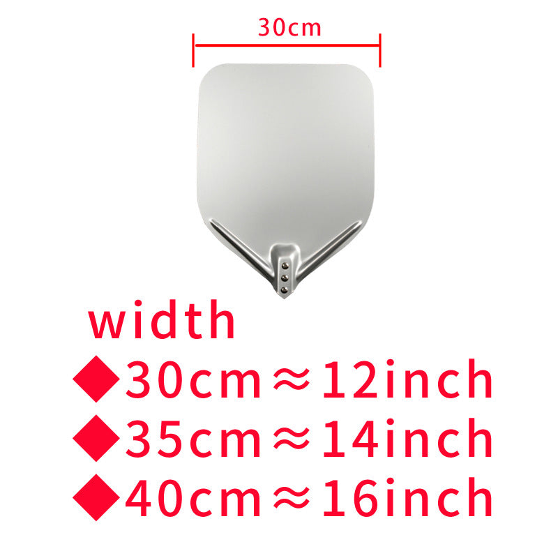 extra-long wooden handled aluminum pizza peel with flat square paddle Stornfield
