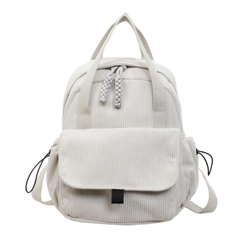 Cord-Backpack with Multiple Compartments and Reinforced Bottom Stornfield