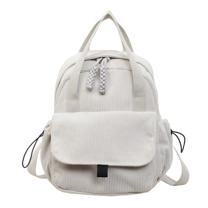 Cord-Backpack with Multiple Compartments and Reinforced Bottom Stornfield