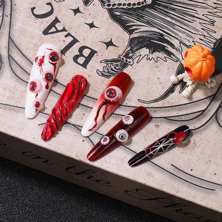 Creative Halloween-Themed Press-On Nail Set Stornfield