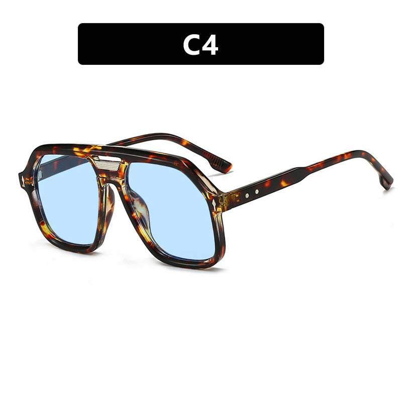 Women's oversized sunglasses with polygonal frame and UV protection Stornfield