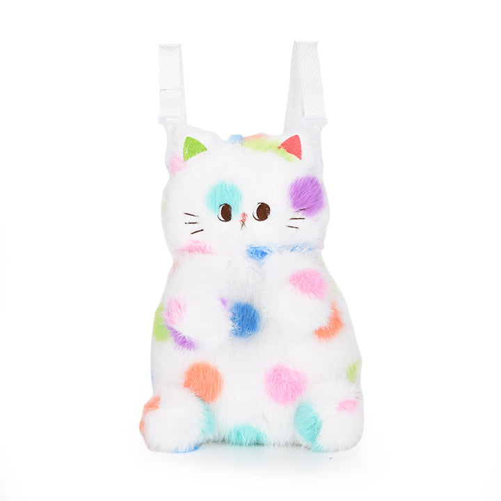 Plush bag with playful cat design Stornfield