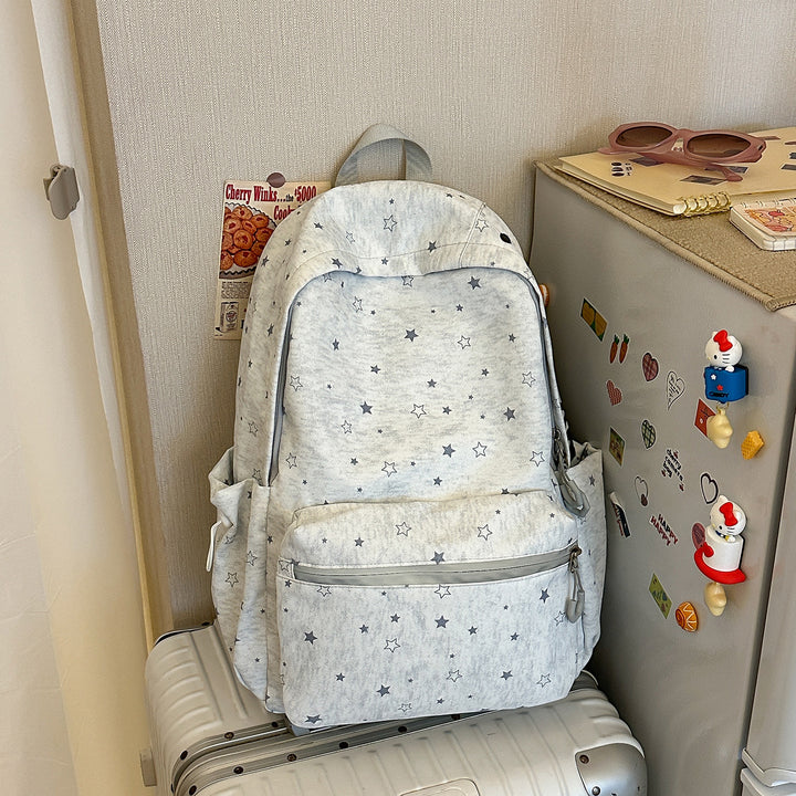 Star-Patterned School Backpack Stornfield