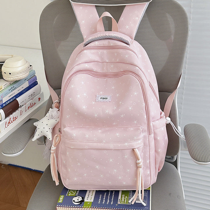 Fun Star-Embellished Student Backpack Stornfield