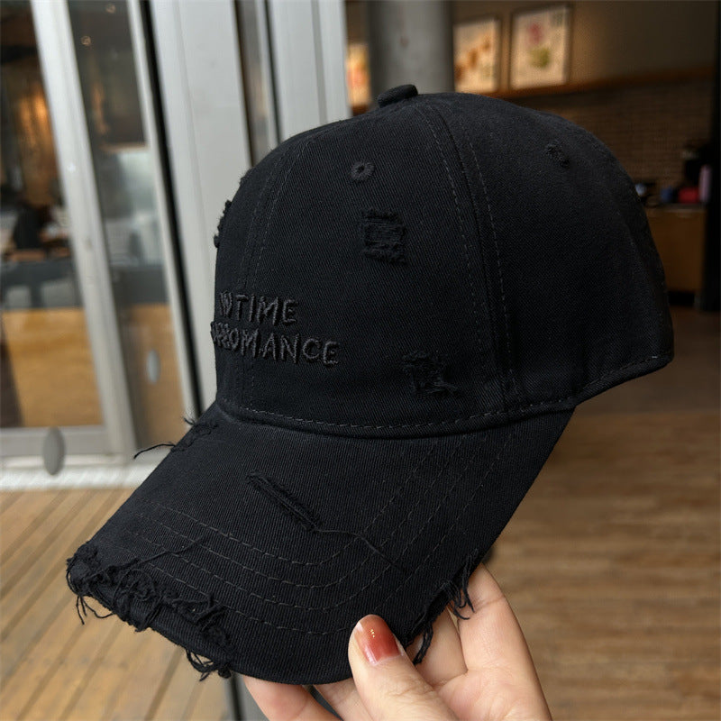 Women's Distressed Cotton Adjustable Baseball Cap Stornfield 1784084193