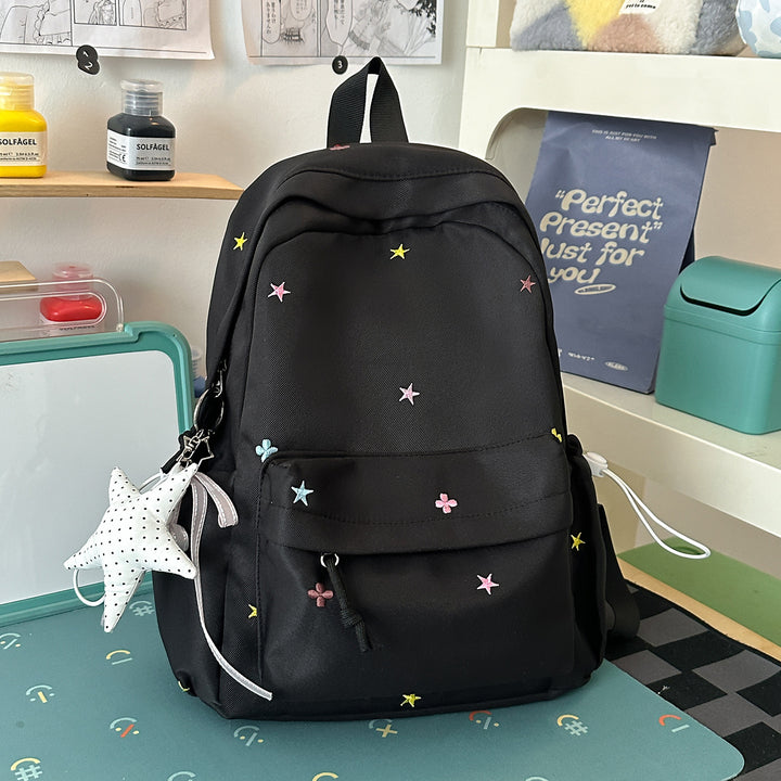 Casual Embroidered Star Backpack Stornfield