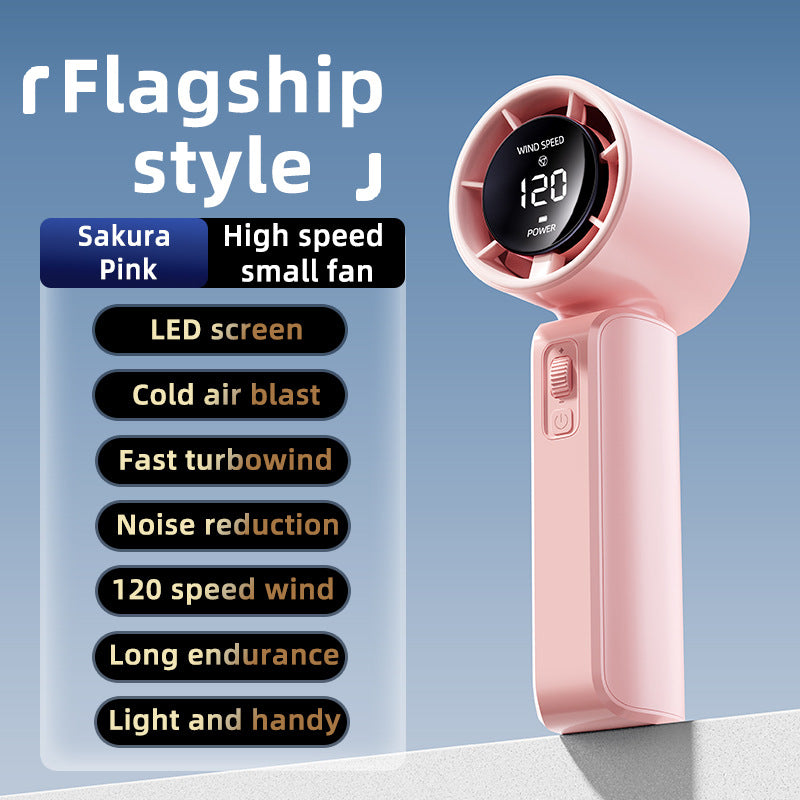 Ladies Hand Fan with LED Display and Turbofan Stornfield