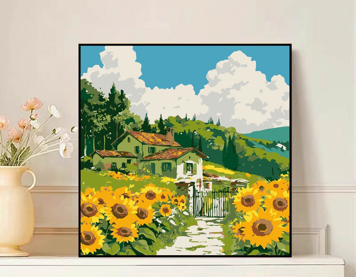 Scenic Mountain Landscape Canvas Art Stornfield