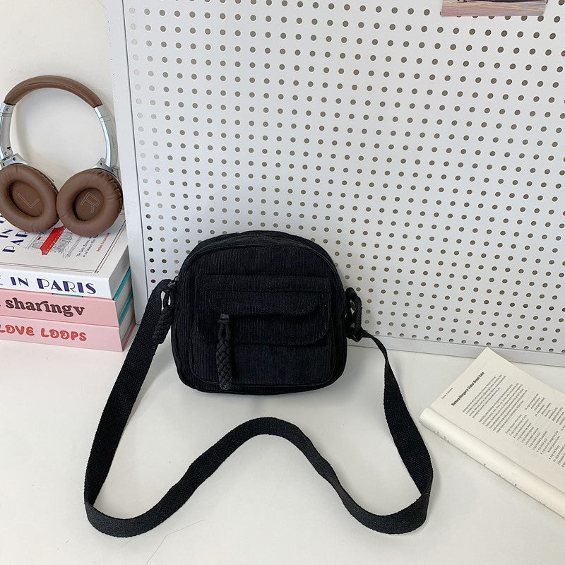 Compact Corduroy Crossbody Bag Stornfield