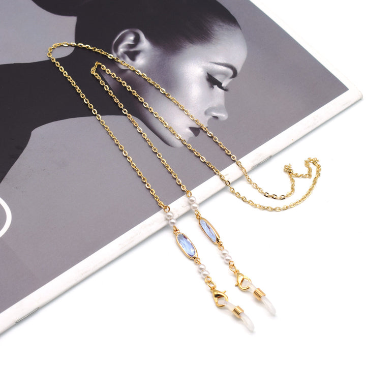 Elegant Eyewear Chain with Decorative Accents Stornfield
