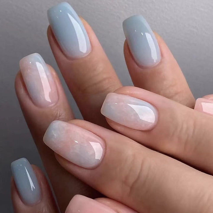 Ombre Glossy Press-On Nail Tips Stornfield