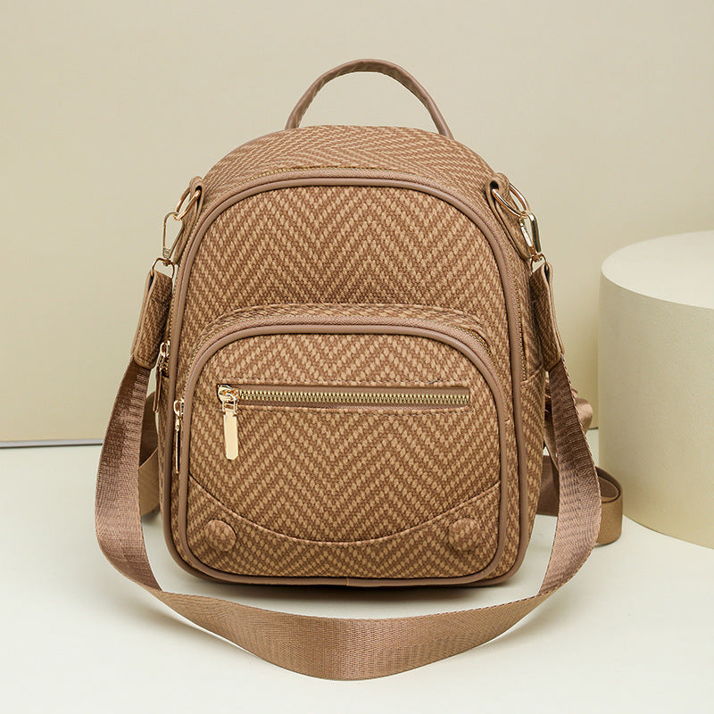 Multi-Functional Herringbone Pattern Backpack Stornfield