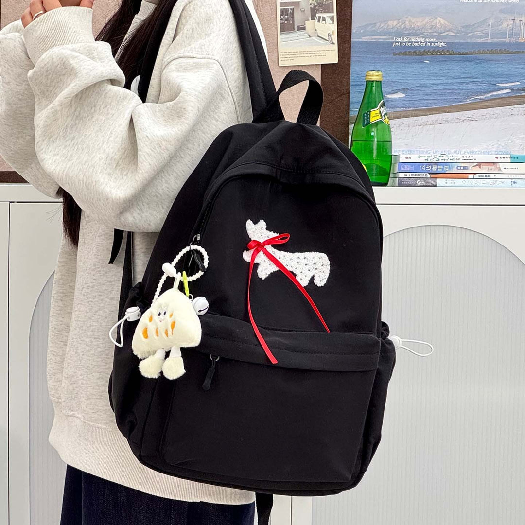 Backpack with Unique Dog Design and Practical Compartments Stornfield