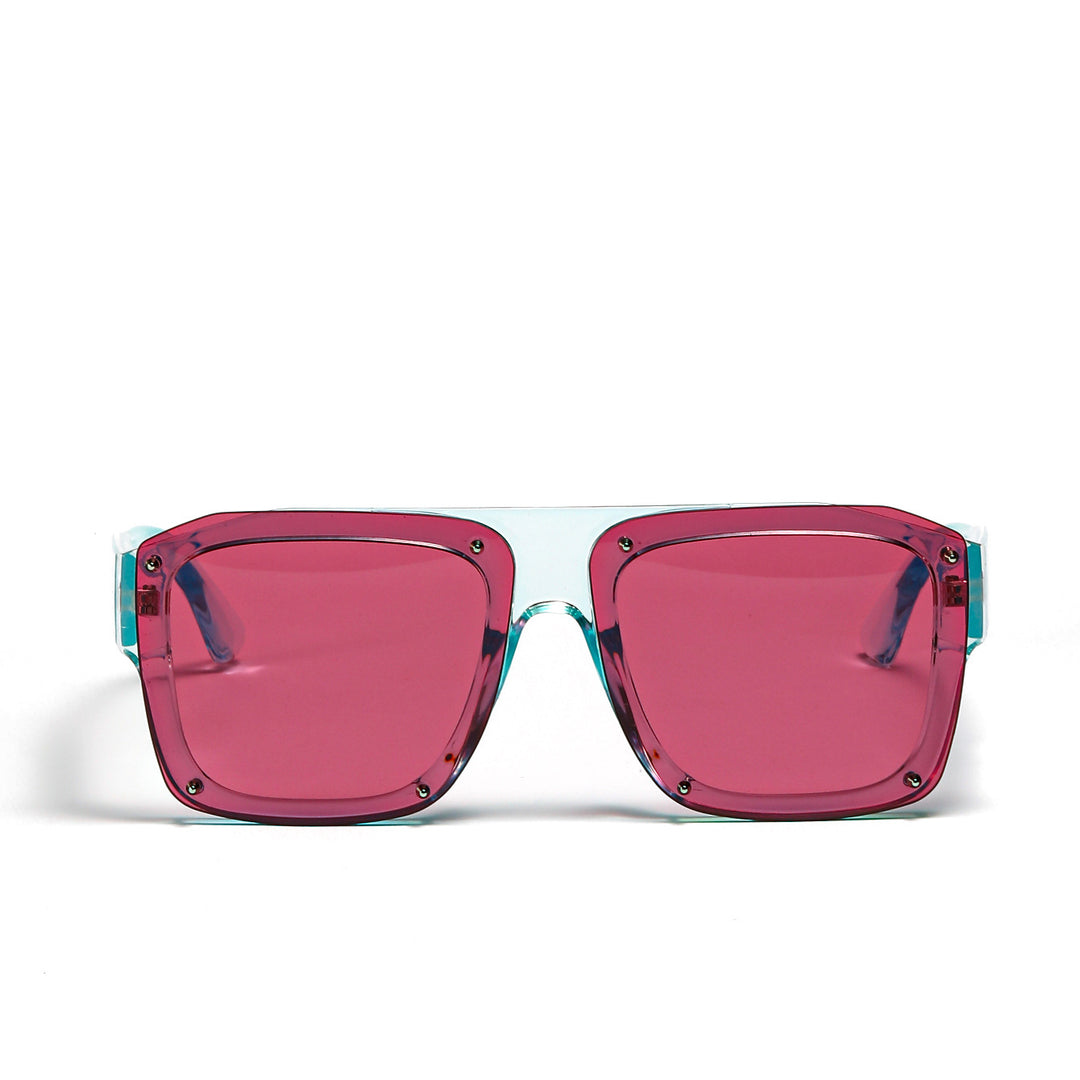 Women's Square Sunglasses with Fashionable Transparent Frame Stornfield