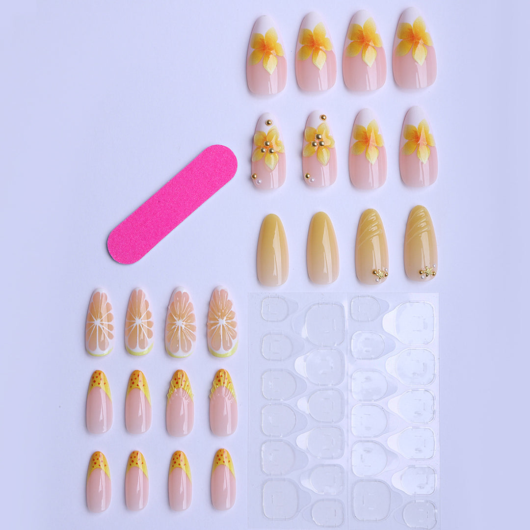 Artificial nails with playful fruit design Stornfield