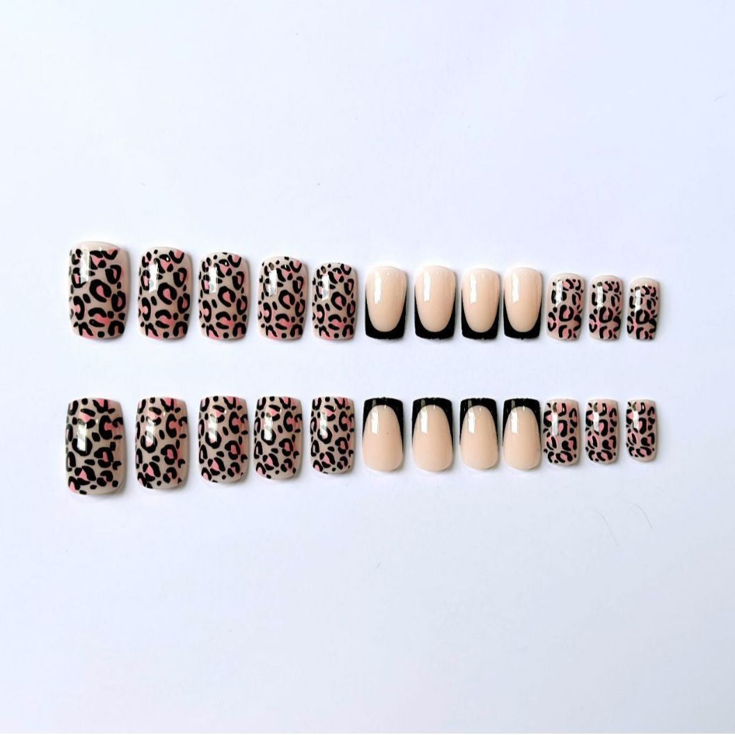Statement Leopard Print Nail Art Set