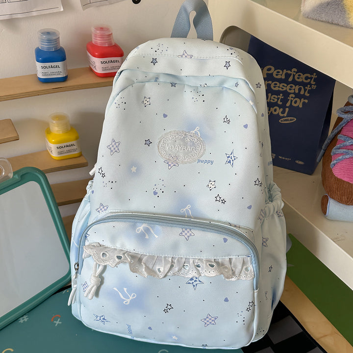 Charming Star-Embellished Casual Backpack Stornfield 1791205440
