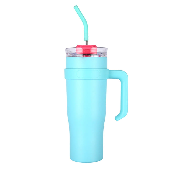 Women's insulated cup with straw and ergonomic handle Stornfield