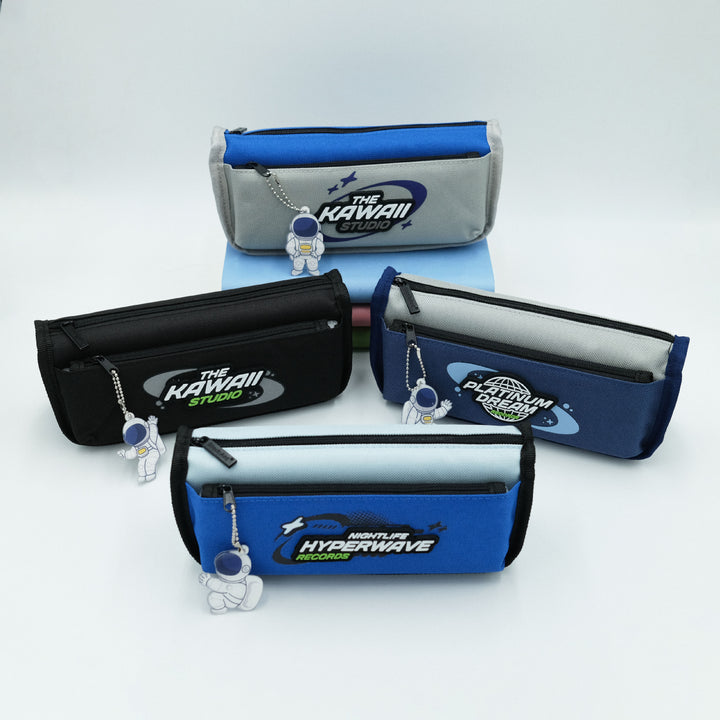 Astronaut-Themed Zippered Pencil Pouch
