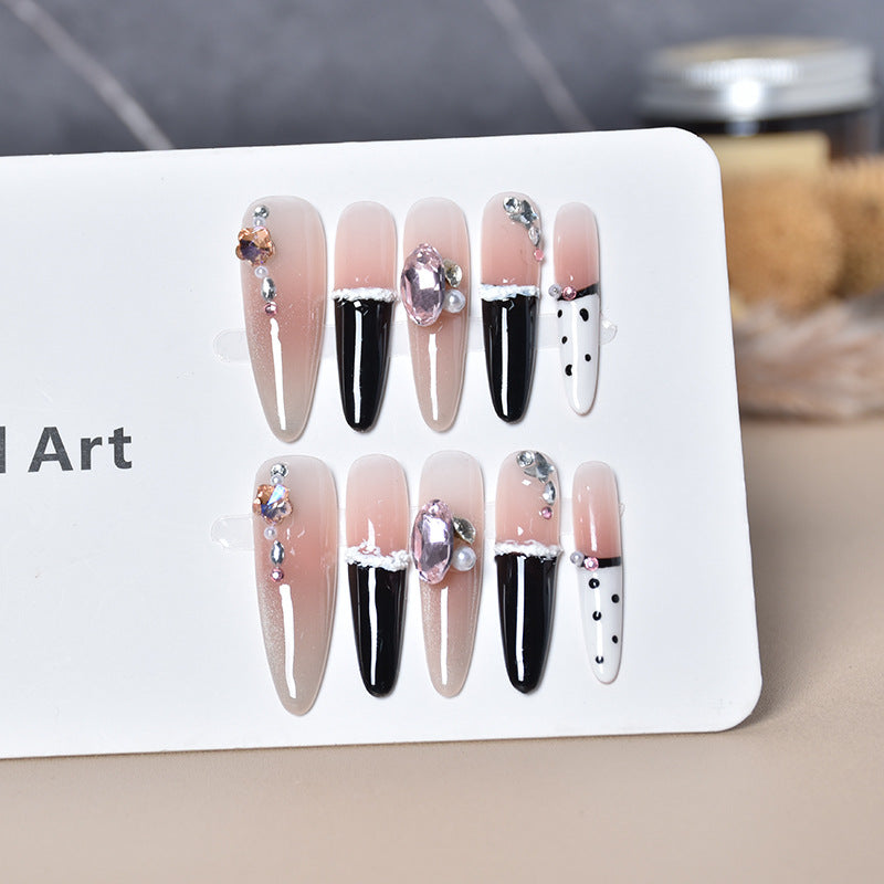 Stylish Pointed Tip Press-On Nail Art Stornfield