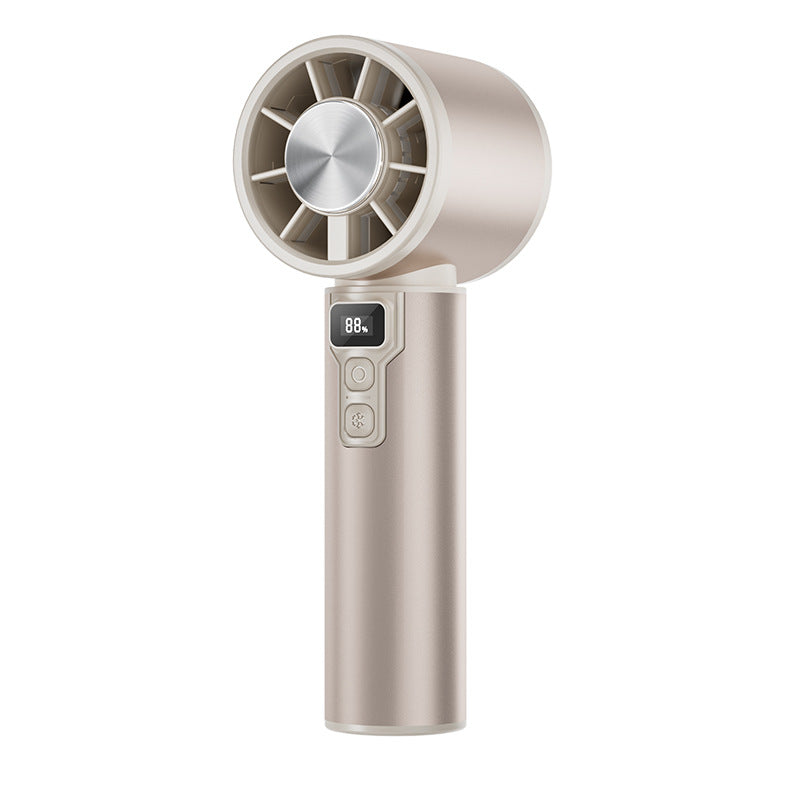 Women's portable handheld fan with digital temperature display Stornfield