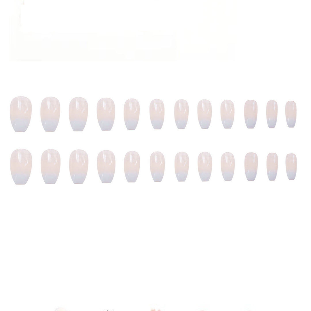 Coffin-Shaped Glossy Press-On Nail Set