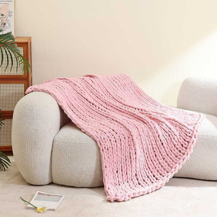 Cozy Knit Throw Blanket