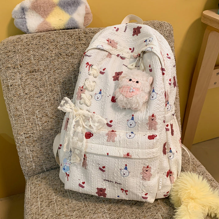 Cute Character Design Embellished Backpack Stornfield