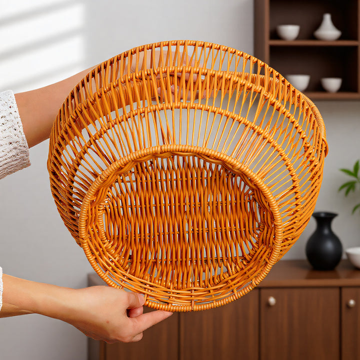Handcrafted Wicker Storage Basket Stornfield