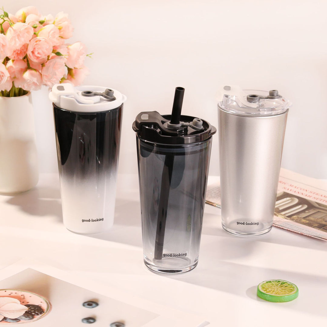 Ladies Insulated Drinking Cup with Lid and Straw Stornfield