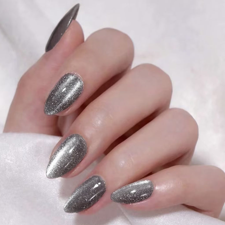 Sparkling Metallic Press-On Nails Stornfield