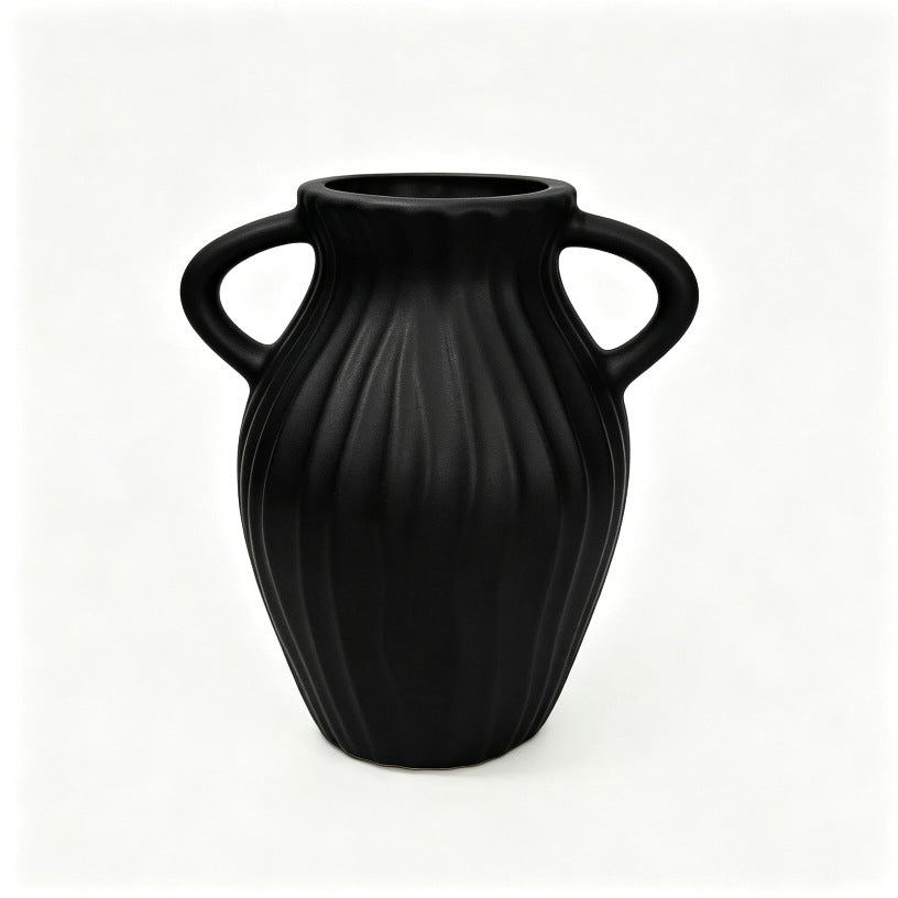 Textured Ribbed Decorative Vase Stornfeild