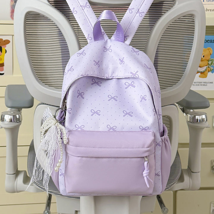 Cute Decorative Bow-Themed Backpack Stornfield